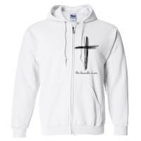 No Greater Love Cross Christian Easter Full Zip Hoodie