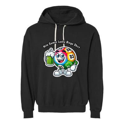 Nite Games Lucky Bingo Garment-Dyed Fleece Hoodie