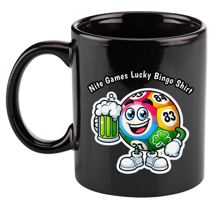 Nite Games Lucky Bingo 11oz C Handle Ceramic Mug