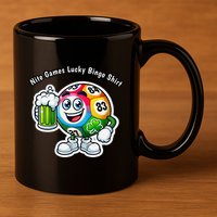 Nite Games Lucky Bingo 11oz C Handle Ceramic Mug