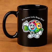 Nite Games Lucky Bingo 11oz C Handle Ceramic Mug
