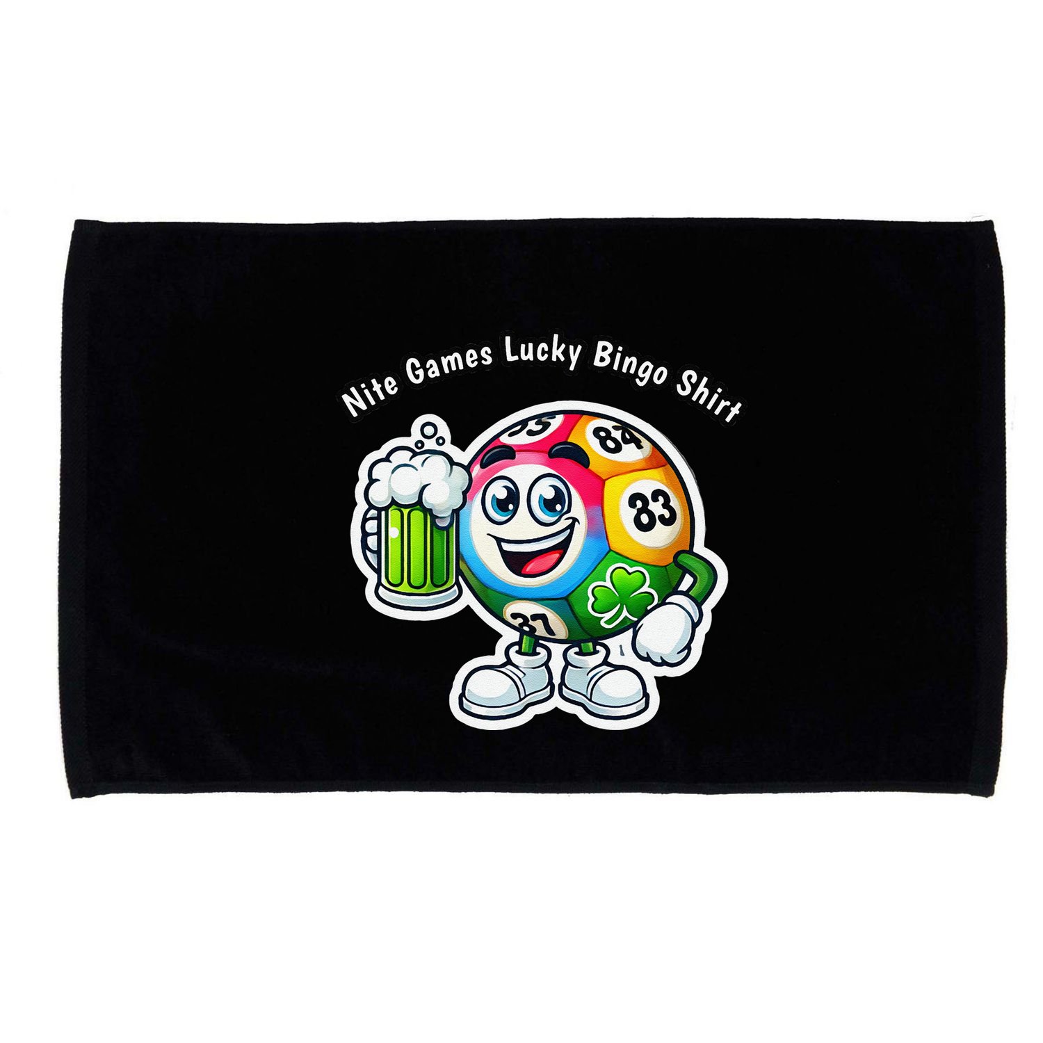 Nite Games Lucky Bingo Microfiber Hand Towel