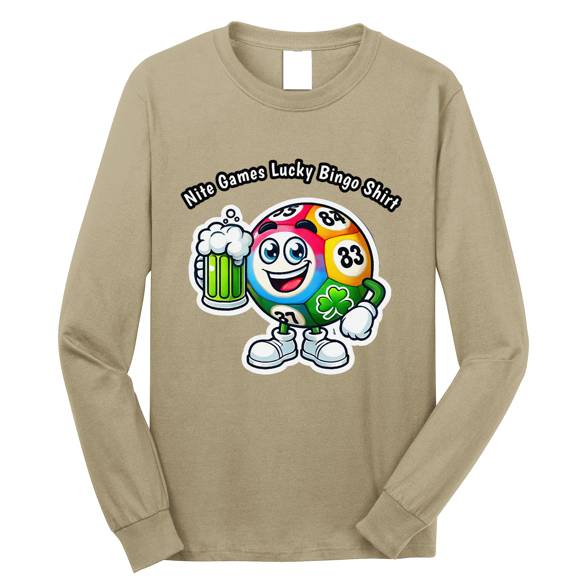 Nite Games Lucky Bingo Long Sleeve Shirt
