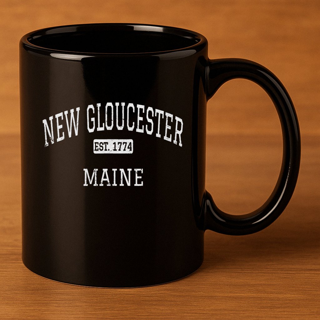 New Gloucester Maine Me 11oz C Handle Ceramic Mug