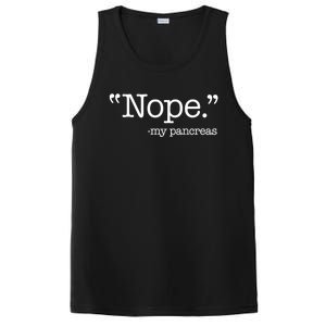 Nope  Gift My Pancreas Funny Meme Diabetes Awareness Gift PosiCharge Competitor Tank