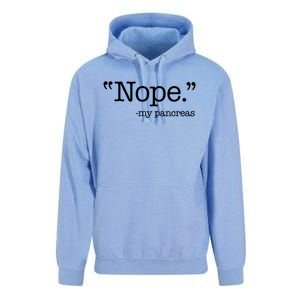 Nope  Gift My Pancreas Funny Meme Diabetes Awareness Gift Unisex Surf Hoodie