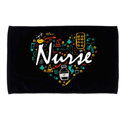 Nurse Gifts Nurse Week Gifts Cute Nurse Heart Microfiber Hand Towel