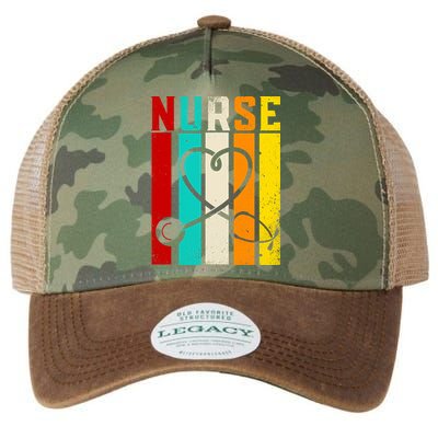 Nurse Gifts Nurse Week Gifts Cute Nurse Vintage Retro Legacy Tie Dye Trucker Hat