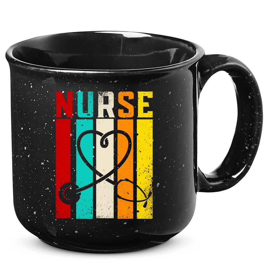 Nurse Gifts Nurse Week Gifts Cute Nurse Vintage Retro 15oz Campfire Ceramic Mug