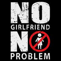 No Girlfriend No Problem Avoid Relationships Drawstring Bag