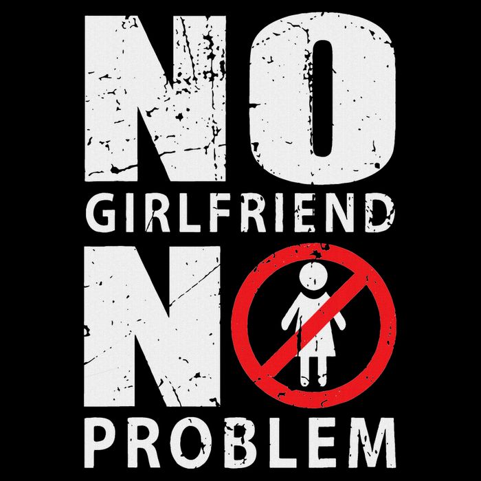No Girlfriend No Problem Avoid Relationships Drawstring Bag