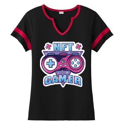 NFT Gamer Ladies Halftime Notch Neck Tee