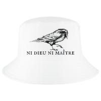 No God No Ni Dieu Ni Maitre Retro Crow Bird Cool Comfort Performance Bucket Hat