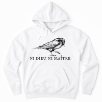 No God No Ni Dieu Ni Maitre Retro Crow Bird Hoodie