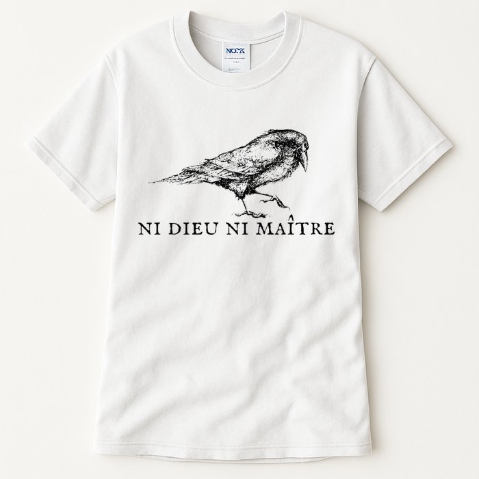 No God No Ni Dieu Ni Maitre Retro Crow Bird Tall T-Shirt