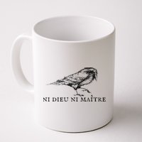 No God No Ni Dieu Ni Maitre Retro Crow Bird Mug