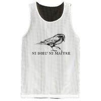 No God No Ni Dieu Ni Maitre Retro Crow Bird Mesh Reversible Basketball Jersey Tank
