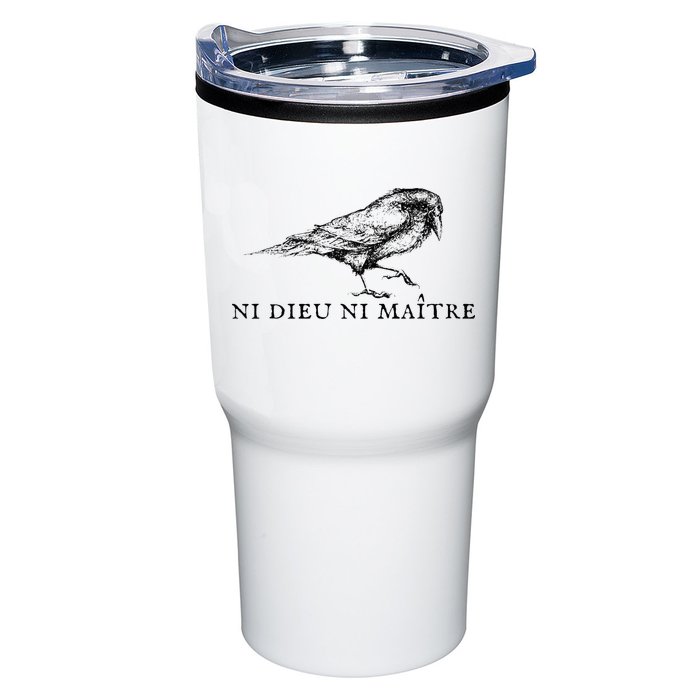 No God No Ni Dieu Ni Maitre Retro Crow Bird Tumbler