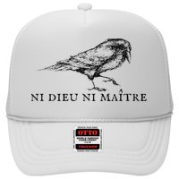No God No Ni Dieu Ni Maitre Retro Crow Bird Hat