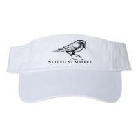 No God No Ni Dieu Ni Maitre Retro Crow Bird Visor