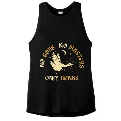 No Gods No M.A.S.T.E.R.S Only Honks Ladies PosiCharge Tri-Blend Wicking Tank