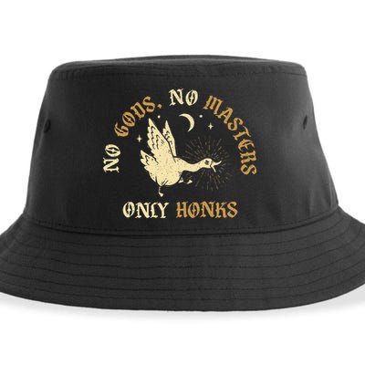 No Gods No M.A.S.T.E.R.S Only Honks Sustainable Bucket Hat