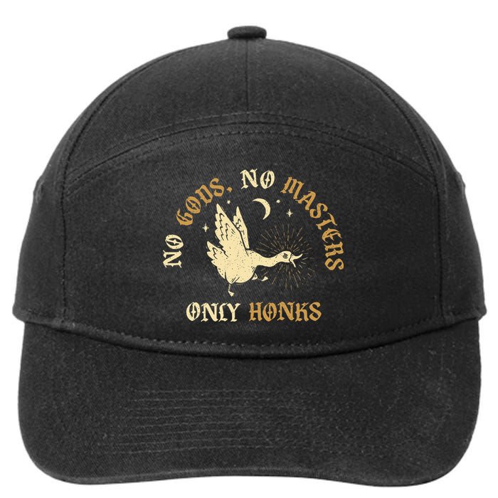 No Gods No M.A.S.T.E.R.S Only Honks 7-Panel Snapback Hat