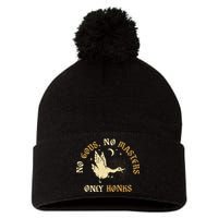 No Gods No M.A.S.T.E.R.S Only Honks Pom Pom 12in Knit Beanie