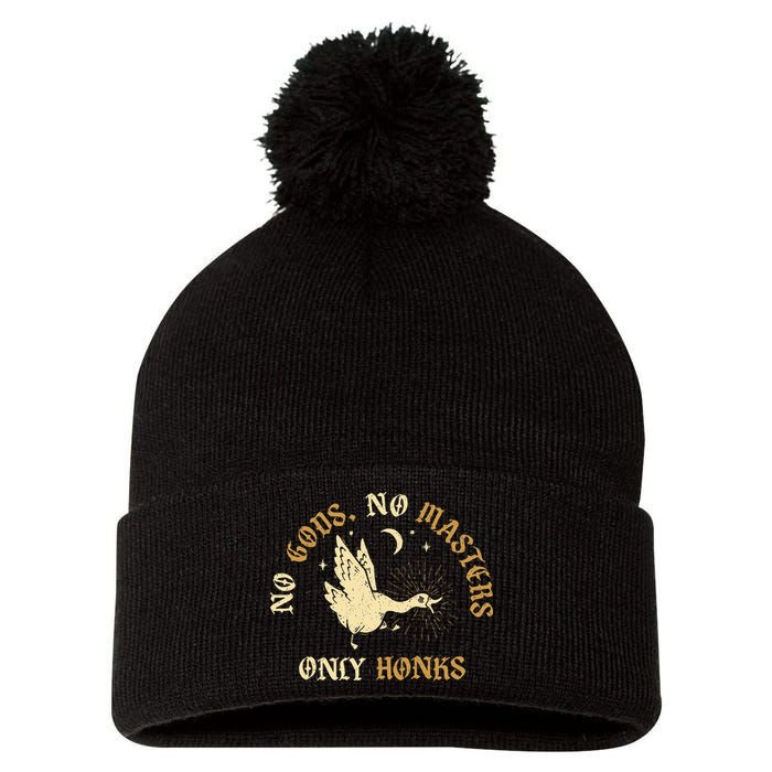No Gods No M.A.S.T.E.R.S Only Honks Pom Pom 12in Knit Beanie