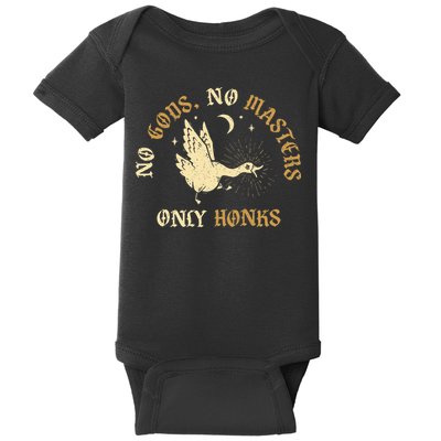 No Gods No M.A.S.T.E.R.S Only Honks Baby Bodysuit