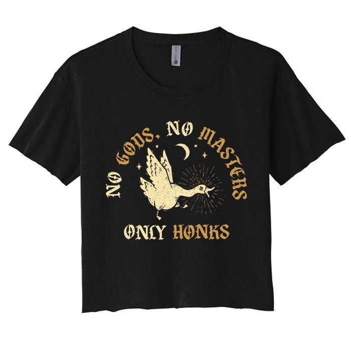 No Gods No M.A.S.T.E.R.S Only Honks Crop Top