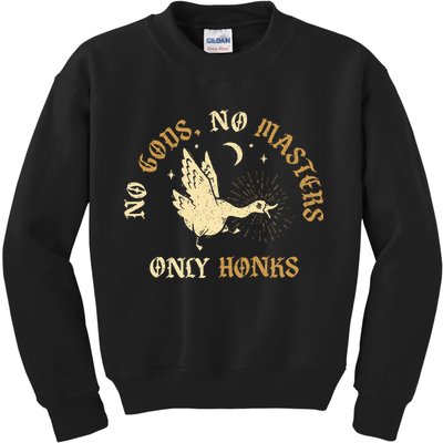 No Gods No M.A.S.T.E.R.S Only Honks Kids Sweatshirt
