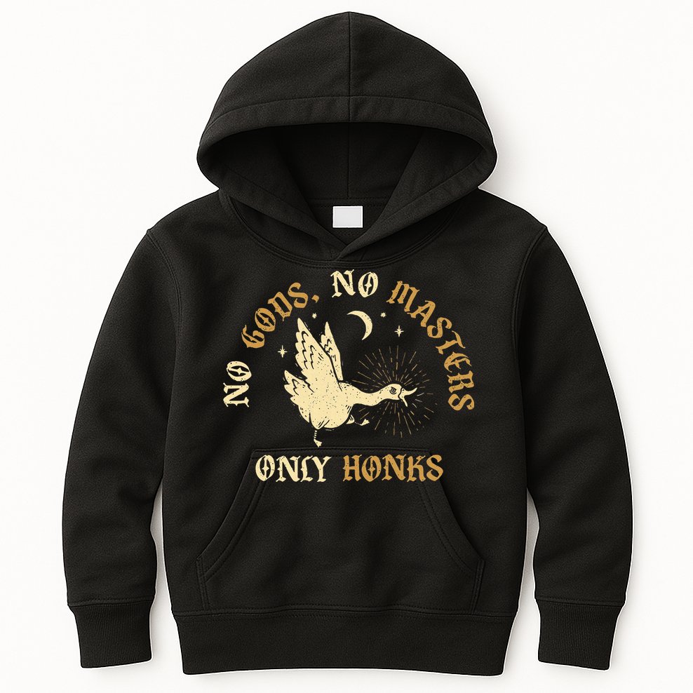 No Gods No M.A.S.T.E.R.S Only Honks Kids Hoodie
