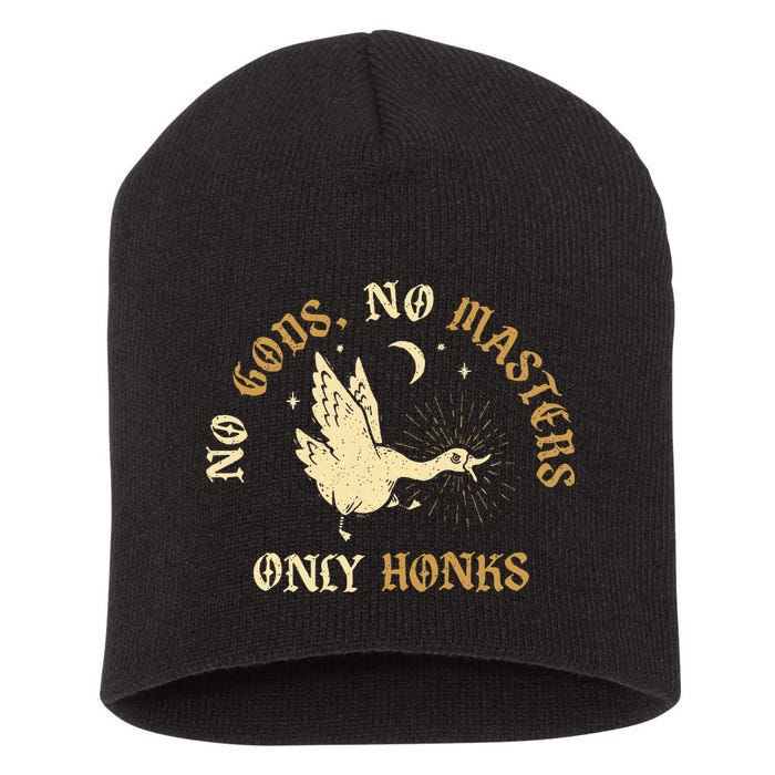No Gods No M.A.S.T.E.R.S Only Honks Short Acrylic Beanie