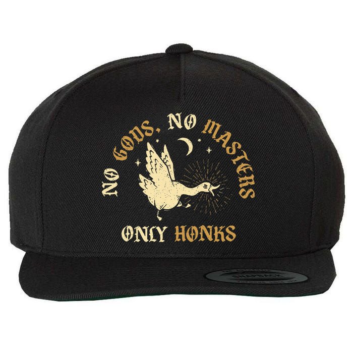 No Gods No M.A.S.T.E.R.S Only Honks Wool Snapback Cap