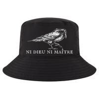 No God No  Ni Dieu Ni Maitre Retro Crow Bird Cool Comfort Performance Bucket Hat