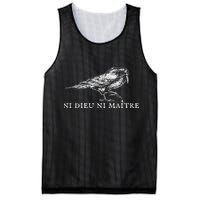 No God No  Ni Dieu Ni Maitre Retro Crow Bird Mesh Reversible Basketball Jersey Tank