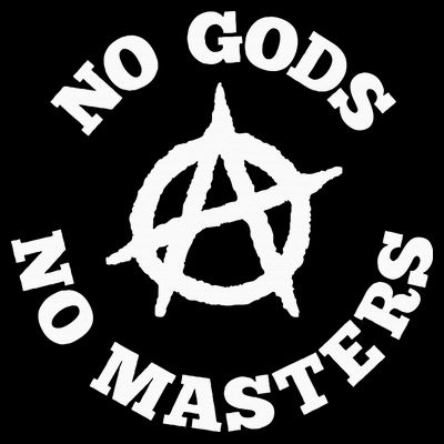 No Gods No Masters Anarchy Symbol Anarchist Atheist T-Shirt