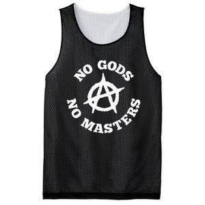 No Gods No Masters Anarchy Symbol Anarchist Atheist Mesh Reversible Basketball Jersey Tank