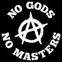 No Gods No Masters Anarchy Symbol Anarchist Atheist Zip Tote Bag