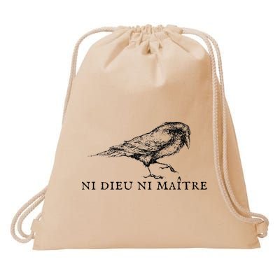 No God No Master Ni Dieu Ni Maitre Drawstring Bag