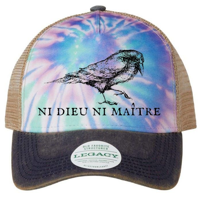 No God No Master Ni Dieu Ni Maitre Legacy Tie Dye Trucker Hat