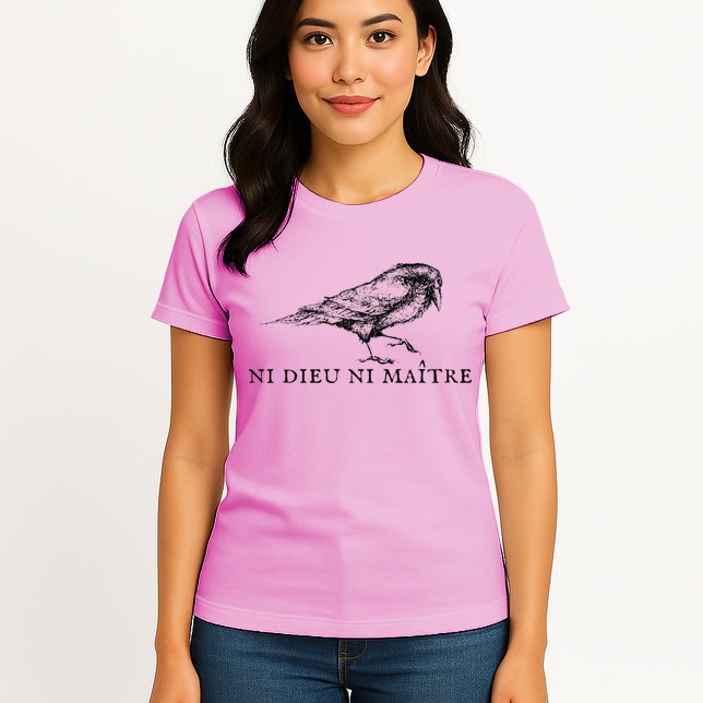 No God No Master Ni Dieu Ni Maitre Womens T-Shirt