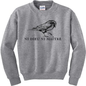 No God No Master Ni Dieu Ni Maitre Kids Sweatshirt