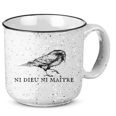 No God No Master Ni Dieu Ni Maitre 15oz Campfire Ceramic Mug