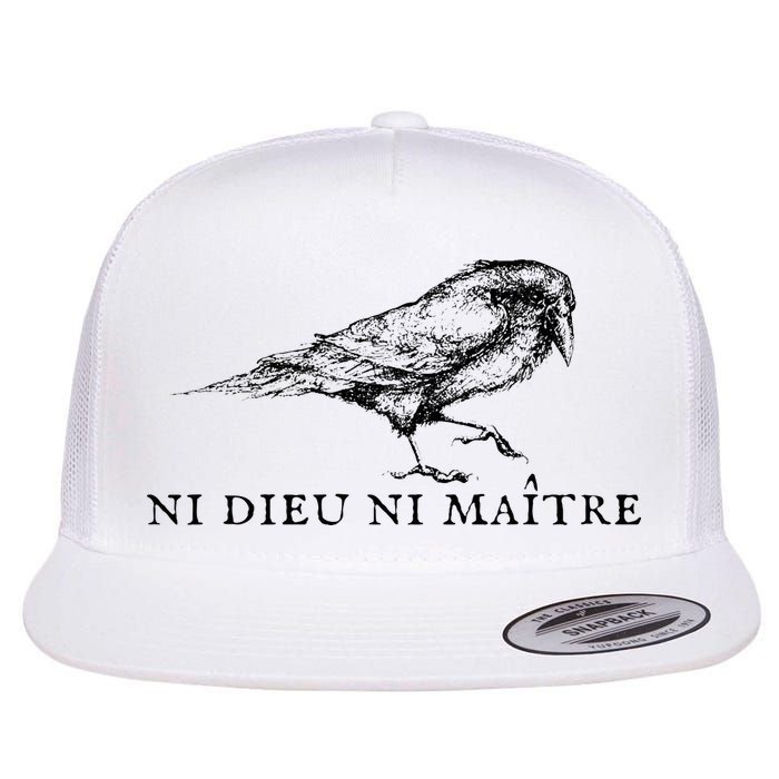 No God No Master Ni Dieu Ni Maitre Flat Bill Trucker Hat