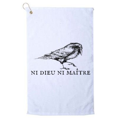 No God No Master Ni Dieu Ni Maitre Golf Towel