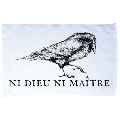 No God No Master Ni Dieu Ni Maitre Microfiber Hand Towel