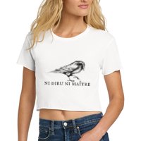 No God No Master Ni Dieu Ni Maitre Women's Crop Top Tee
