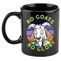 No Goats No Glory Goat Retro Goats Farmer 11oz C Handle Ceramic Mug